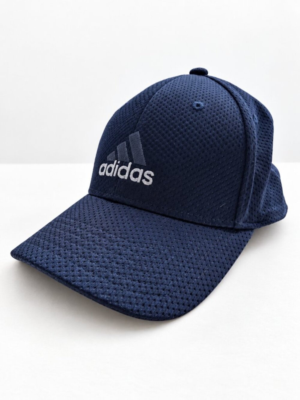 Adidas Navy Blue Mesh Performance Baseball Cap Hat